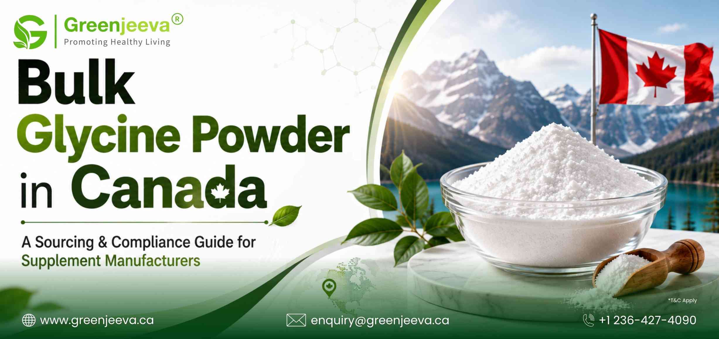 Bulk Glycine Powder in Canada: A Sourcing and Compliance Guide for Supplement Manufacturers